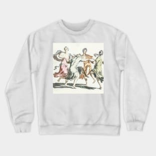 Four Dancing Women by Johan Teyler (1648-1709). Crewneck Sweatshirt